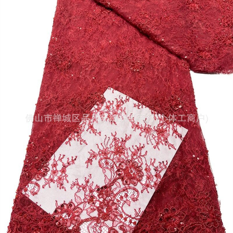 Fabricantes de posicionamiento de automóviles de posicionamiento de perlas de encaje de tela de moda de alta gama ropa de tela de cena comercio exterior transfronterizo