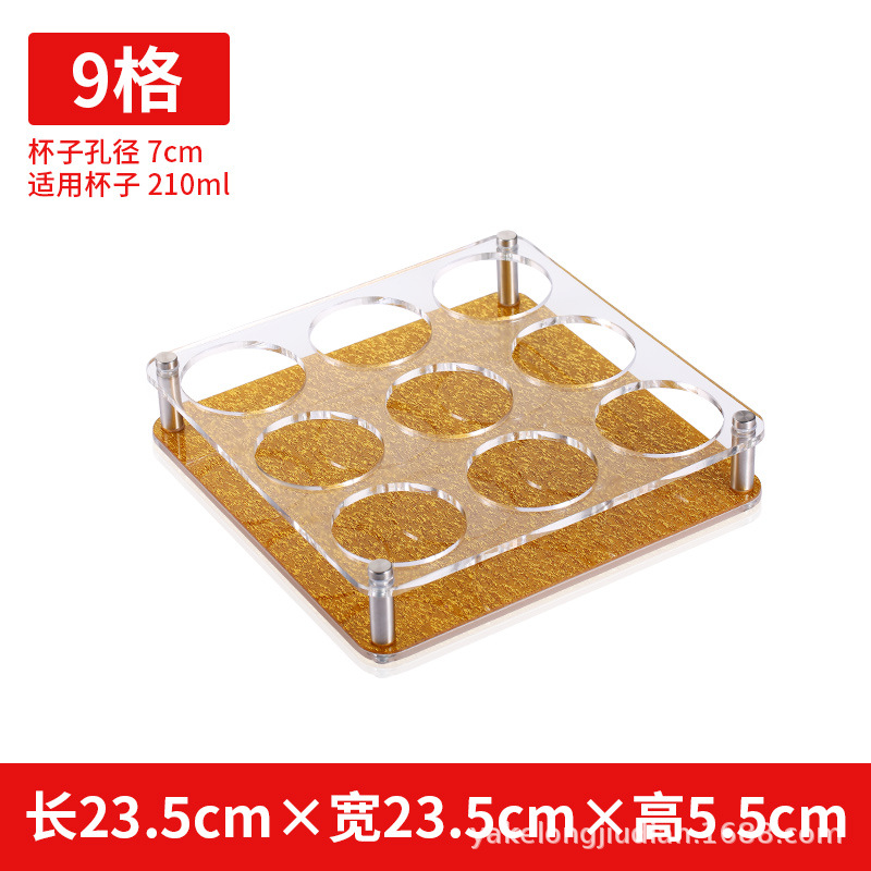 Yalong cerveza taza de vino titular de la barra de ktv octogonal taza de vino titular de la taza de la bala taza de vino blanco titular de la taza de plástico de 6 hoyos de 12 hoyos rack