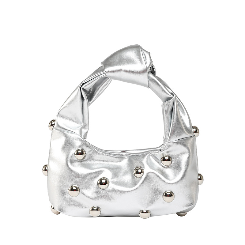 Bolso de axila con textura transfronteriza 2025 primavera nuevo bolso femenino bolso de moda de alta gama bolso de hombro con cuentas personalizado