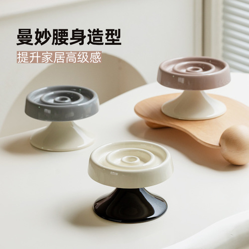 Ceramic pet slow food bowl plate, cervical vertebra protection cat bowl, cat dinner plate, anti-choking slow food cat food bowl, dog food bowl, food plate