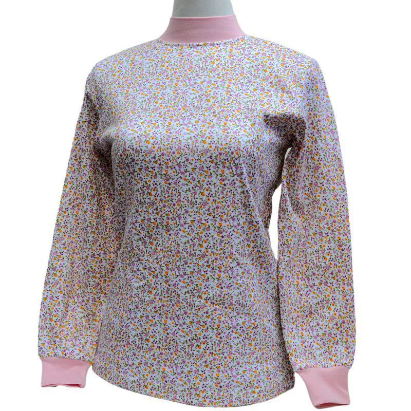 Хлопковый термо-свитер для женщин, высокий ворот, плюс‑размер, средний возраст_fit, размер L–3XL