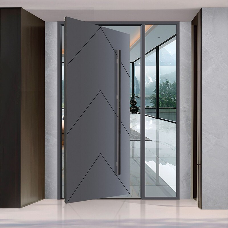 Luxury Villa Entrance Pivot Door for Export, Modern Light Luxury Cast Aluminum Revolving Door, Custom-Made Pivot Door for Self-Built Homes Luxury Villa Entrance Pivot Door for Export, Modern Light Luxury Cast Aluminum Revolving Door, Custom-Made Pivot Door for Self-Built Homes