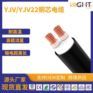 Yjvyjy Yjv22 Insulated Stretch Resistance Power Cable Cross-Linked Polyethylene Insulated Electrical Equipment Low Voltage Cable