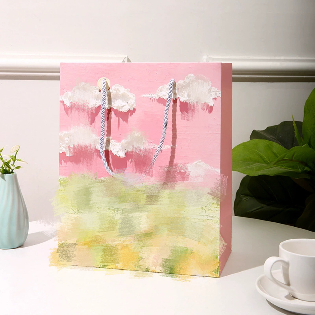 Yanyang Yun Kai 7852-4(휴대용 밧줄 유화), 고품질 흰색 판지, 14x7x15