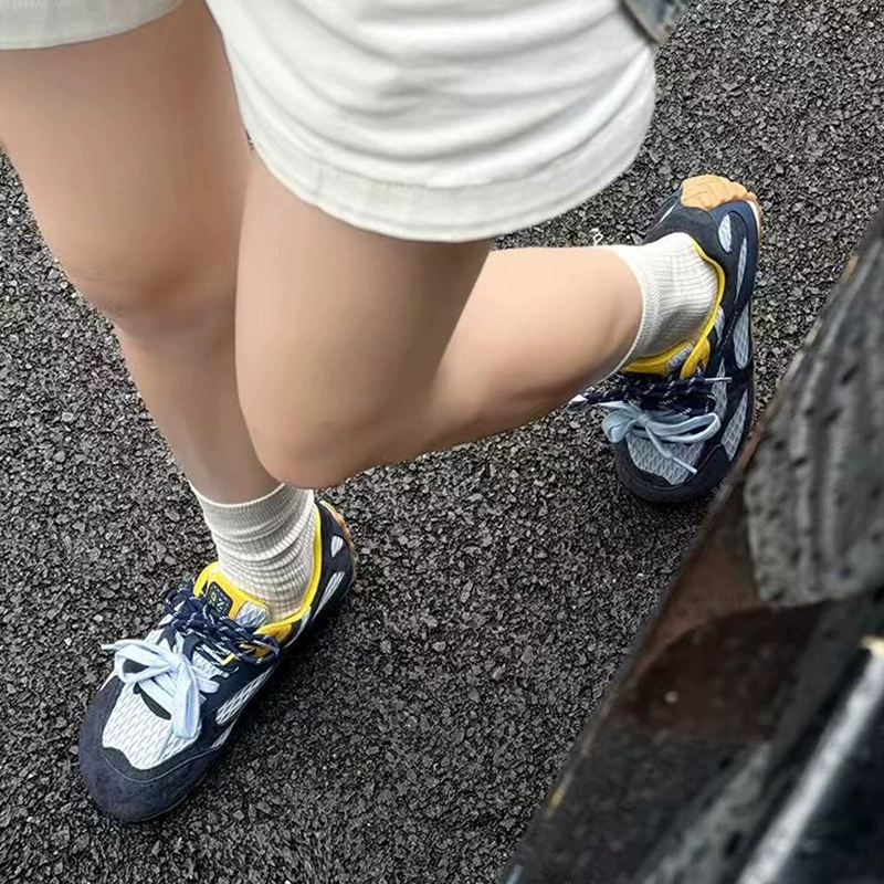 Оптовая версия топ 25 новая коля Miao Family Joint Brand 530 Daddy Shoes, кожа Jurgent Forrest Gump Shoes, спортивные обувь с плоской подошвой, повседневная этническая обувь для тренировок