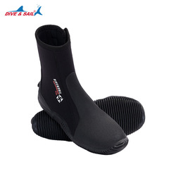 New 5MM high-top diving shoes, outdoor beach rescue shoes, non-slip and wear-resistant river tracing shoes, snorkeling, surfing and wading boots