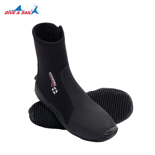 5MM high-top diving shoes, outdoor beach rescue diving boots, non-slip and wear-resistant river tracing shoes, snorkeling surfing wading boots