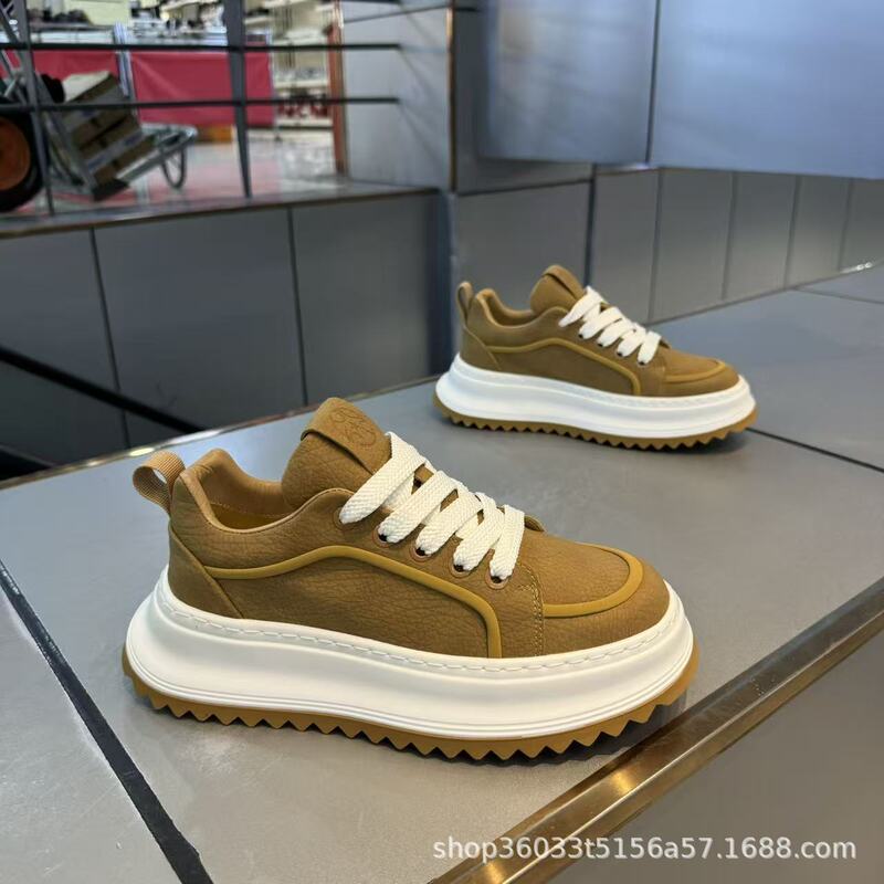 2026 Spring New Versatile Comfortable Sports Thick-Soled Dad Shoes Casual Shoes Trendy Height-Increasing Sneakers