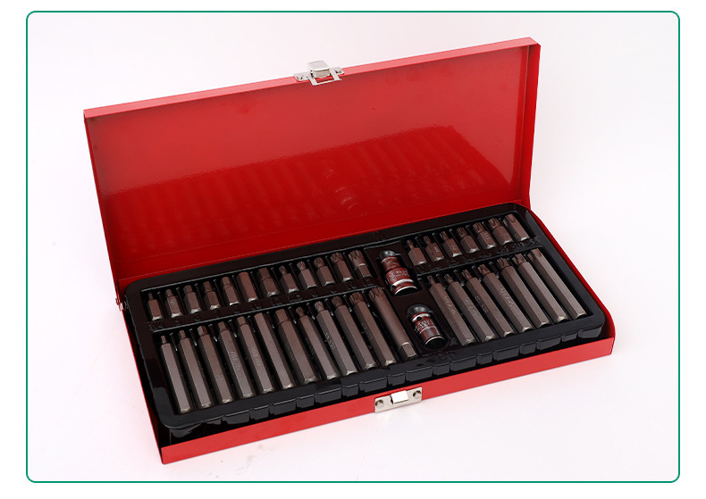 40-piece set of star batch set of auto repair tools screwdriver batch head twelve-horn plum blossom hexagon socket hardware suit