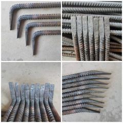 七字形木工拆模螺紋鋼撬棍撬棒撬棍扁頭木模高溫淬火工地工具