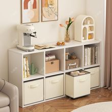 方格飘窗柜家用置物架地柜落地矮柜日式书柜单层收纳柜储物格子柜