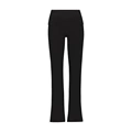 Black/folding bootcut trousers