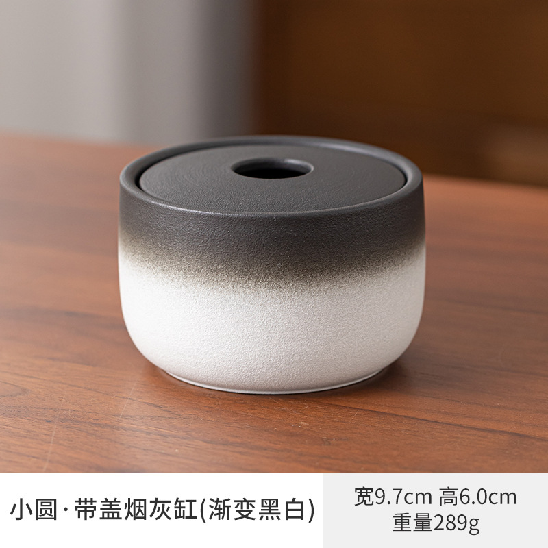 Cerámica negra esmaltada una olla cerámica doméstica cubierta taza de té taza de café taza de justicia taza cenicero lavado y filtrado de té