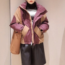 现货 2025冬季新款拼色户外机能羽绒服登山服夹克外套女上衣Y1671