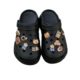 Hole Shoes Accessories Shoe Flower Shoe Buckle Zhibixing Bear Bread Cute Cartoon Garden Shoe Buckle shein temu Generation