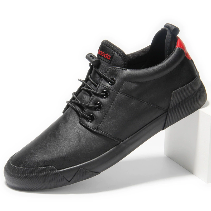 Baoda 8868 [одиночный хлопок в одном стиле] повседневная мужская кожаная обувь, универсальная модная обувь на мягкой подошве, мужские весенние кроссовки на шнуровке