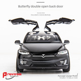 Тесла, металлическая реалистичная модель автомобиля, игрушка, игрушечная машина, масштаб 1:32