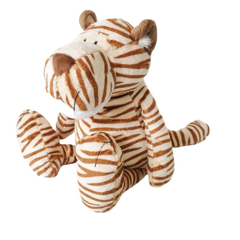 Comercio exterior bosque animal a rayas Tigre amarillo muñeca Tigre lindo juguete de peluche Ragdoll muñeca transfronteriza al por mayor