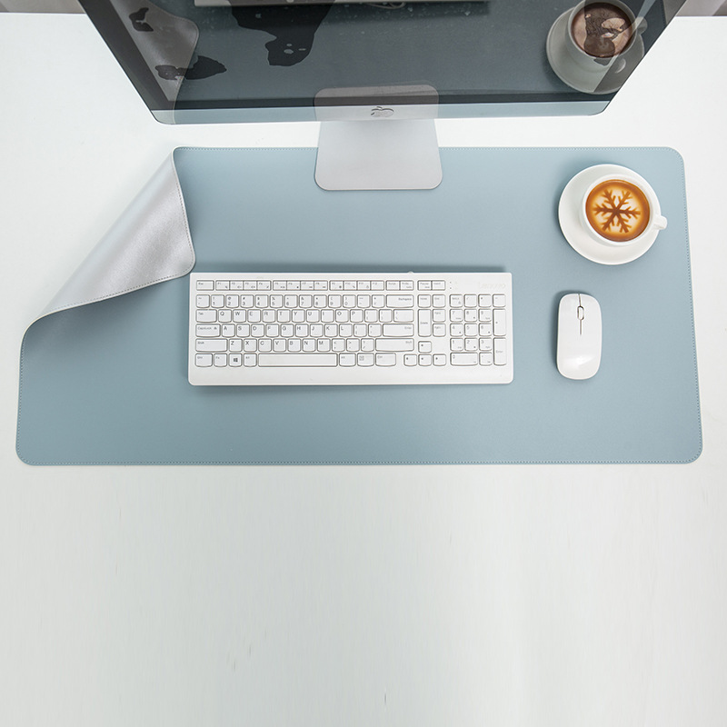 工厂现货跨境鼠标垫防水学生书桌垫环保超大皮革办公桌垫写字台垫