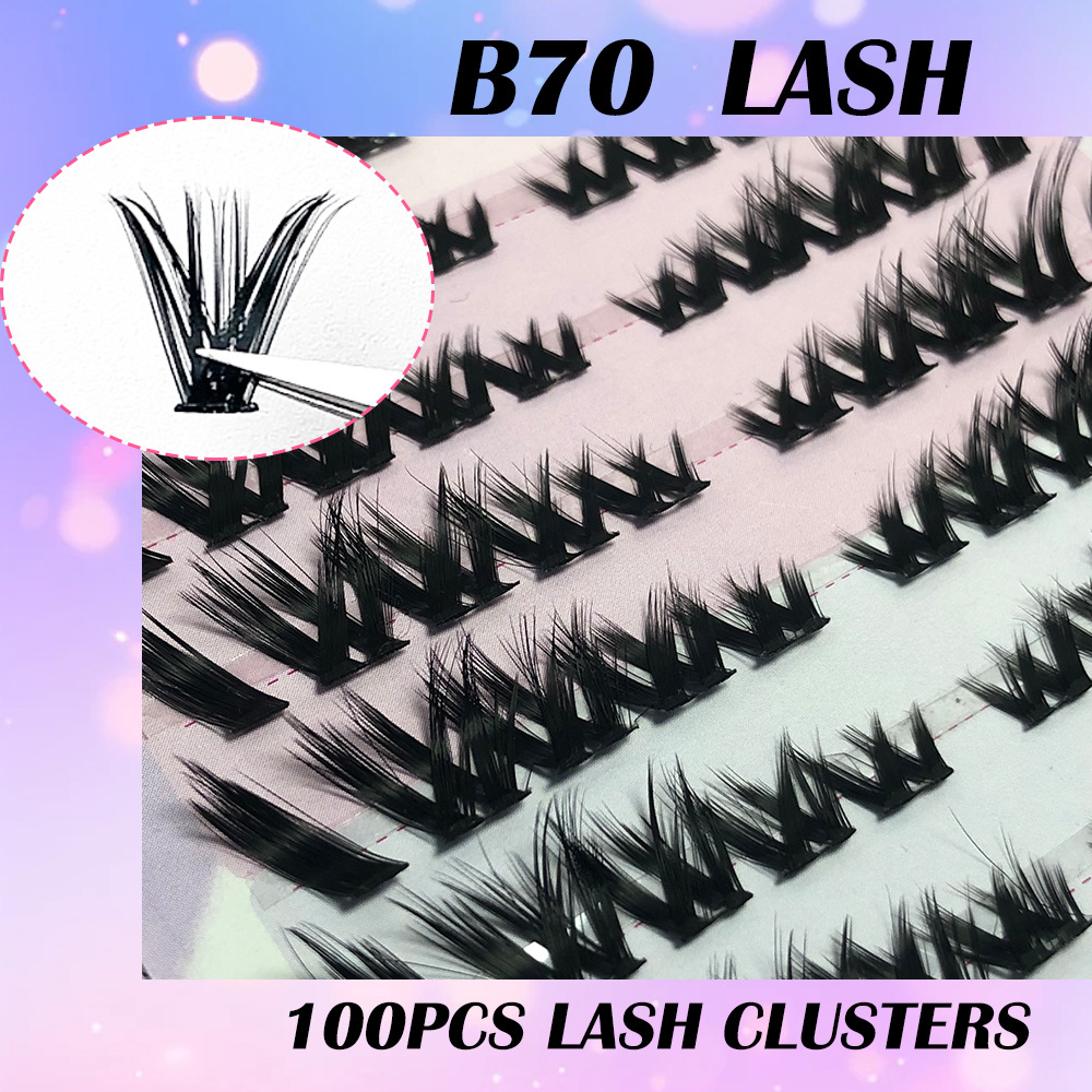 Europa y los Estados Unidos venden 10 filas de velcheta B70 suave ligera bobinado Barbie simulación de un solo rango de pestañas falsas.