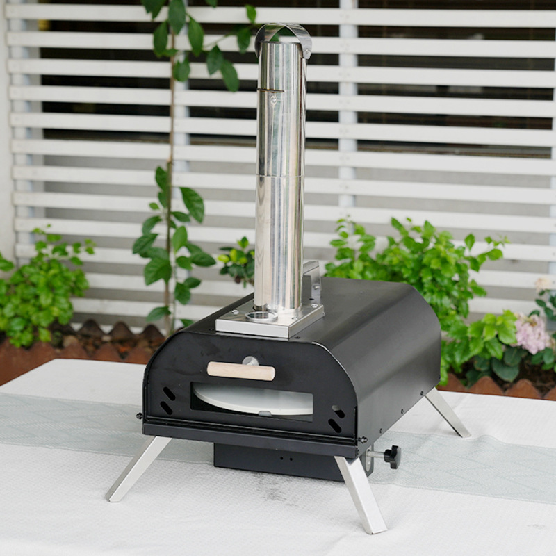 Amazon horno de pizza giratorio portátil con piedra de pizza madera granular horno de pizza plegable horno de pizza al aire libre