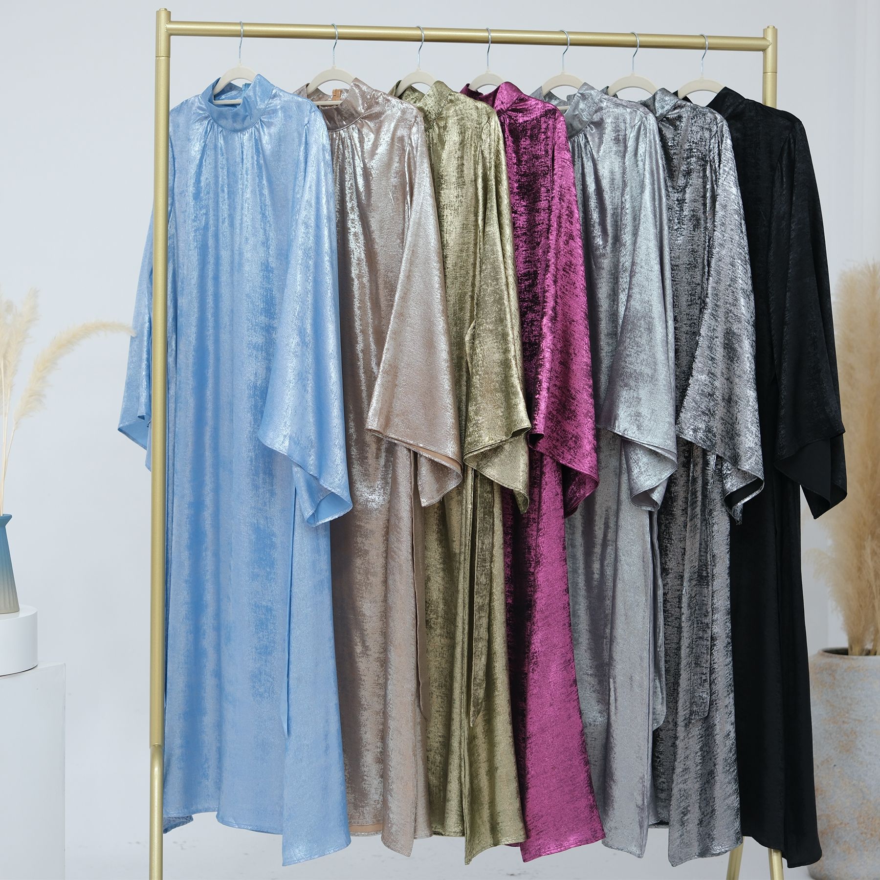 Women's Clothing fashion stitching Dubai Türkiye elegant dress _voghion.com