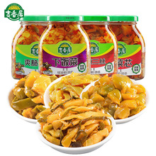 吉香居下饭菜306g瓶装爽脆笋丁麻辣三丝香菜芯开味咸菜佐餐下饭菜