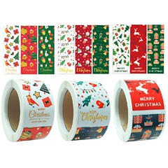 100枚/ロール長方形クリスマスシールギフトボックスシールシール包装装飾ステッカーラベルギフトシール