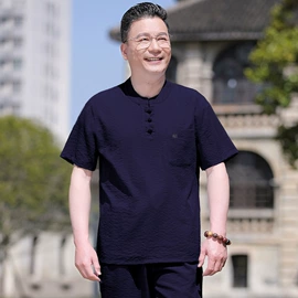 中老年休闲套装;中老年衬衫;中老年休闲裤