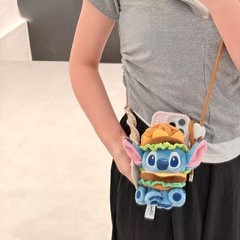 正版星际宝贝史迪仔毛绒玩偶手机背夹解放双手凹造型创意礼物
