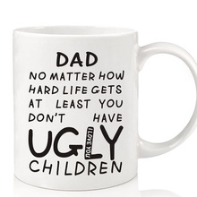 陶瓷11OZ热转印马克杯子customized logo亚马逊热销礼品杯子送父