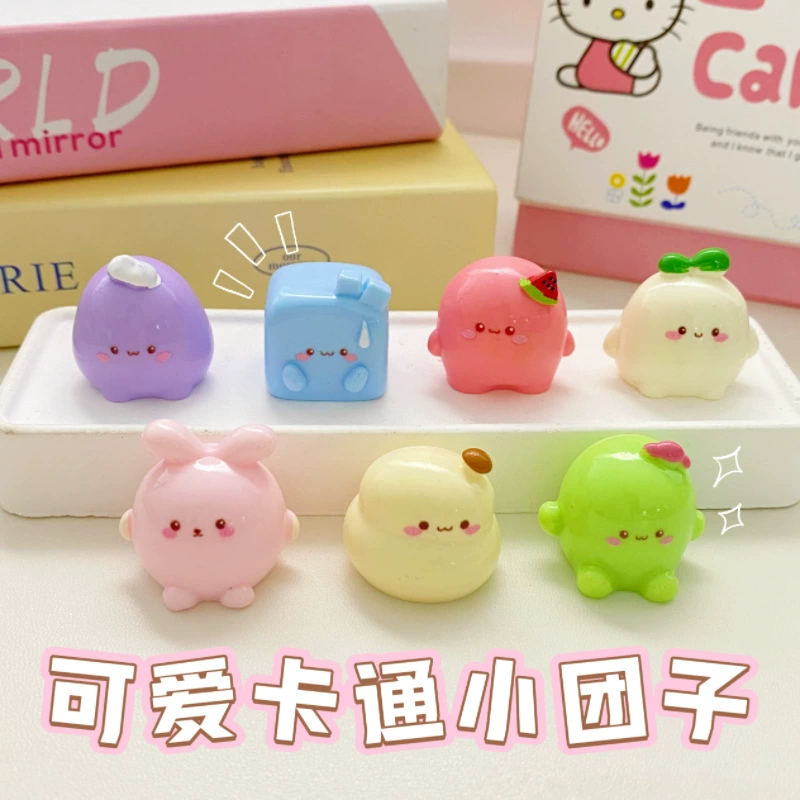 Мультяшные милые маленькие пельмени, стерео украшения, сделай сам, креативный брелок, подвеска, украшение для рабочего стола, автомобиля, магнит на холодильник