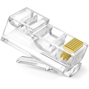 Super Six Crystal Head Super Five Crystal Head Five Gigabit Transparent RJ45 Connector Network Connector Color