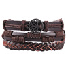 Woven bracelet handmade, leather accessory, genuine leather, wholesale