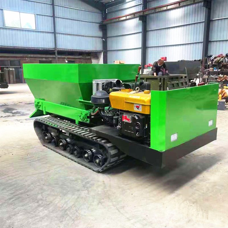 履带式撒粪车 农用有机肥履带撒粪车 养殖业花木用施肥撒土车