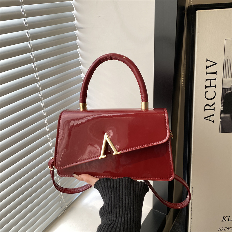 Stylish Small Textured Square Shoulder And Crossbody Tote Bag_voghion.com