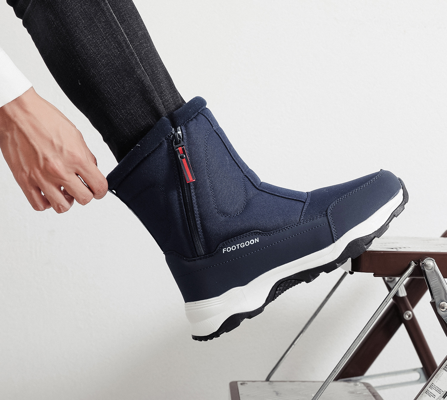 Botas de nieve cálidas y gruesas del noreste para hombres y mujeres, zapatos de esquí de invierno al aire libre, zapatos de algodón de moda, venta al por mayor, dropshipping