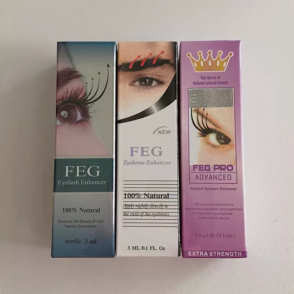 FEG eyelash serum, designed for cross-border sales, is a 3ml eyelash care solution that provides lengthening and volumizing effects, and is waterproof and long-lasting