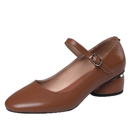 2026 nueva moda versátil simple una hebilla de color sólido ligero zapatos de trabajo móviles zapatos de moda de mujer