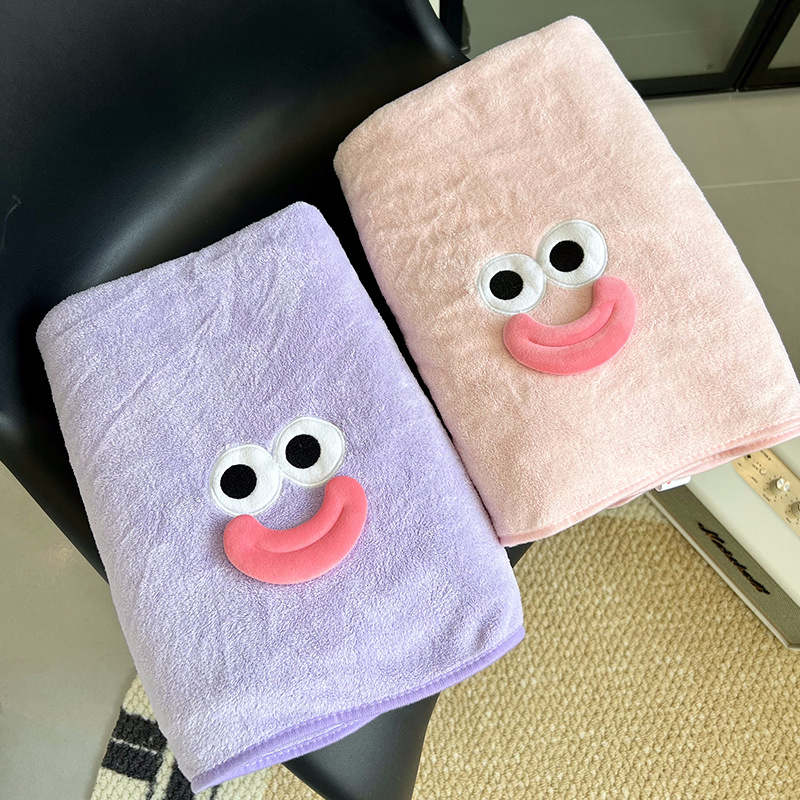 Nuevos dibujos animados toallas de coral toallas de pelo seco sombrero de tres piezas sueltas toallas de regalo absorbentes