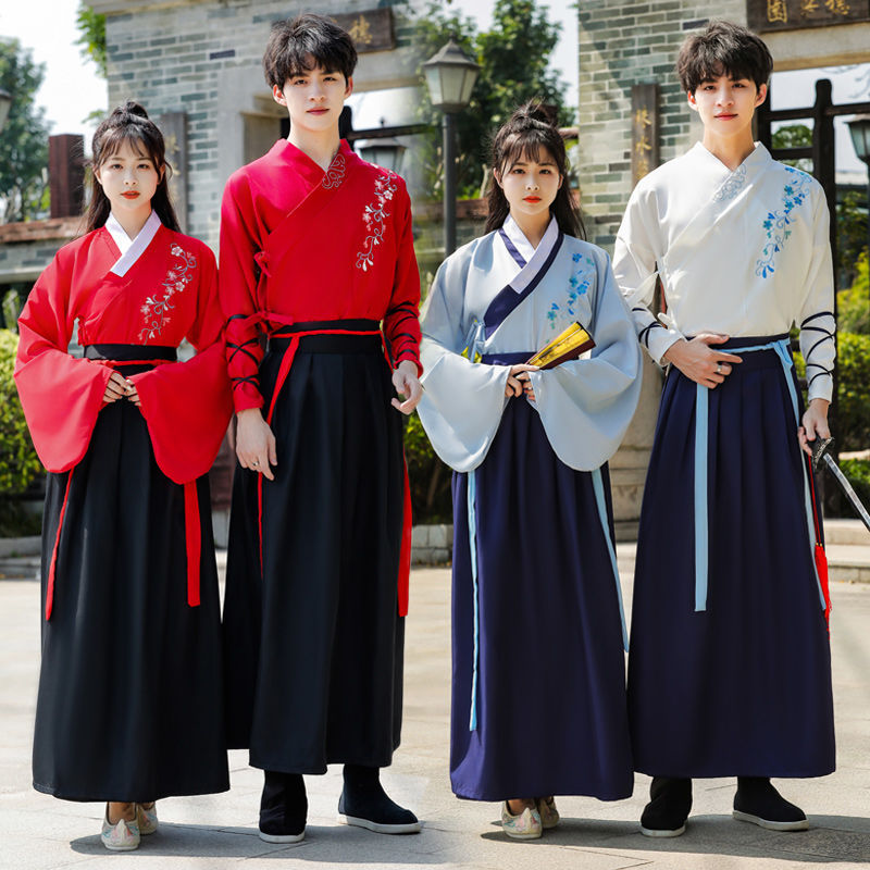 新款汉服女传统改良中国风唐装民族风古装襦裙学生