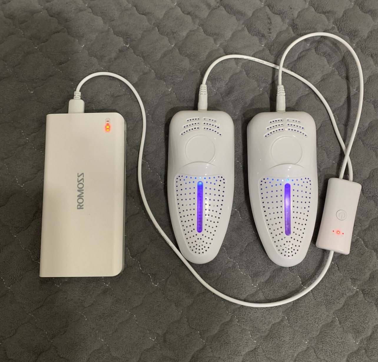 USB 흰색 타이머 보라색 표시등
