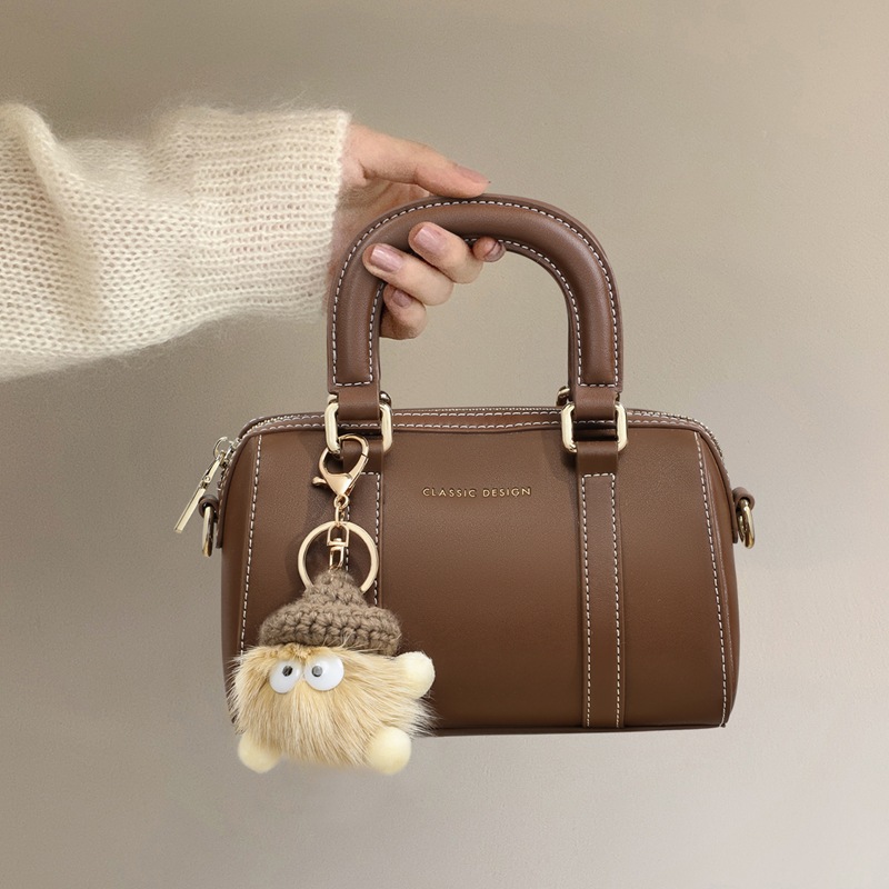 Viney Handbag 2026 New Summer Genuine Leather Crossbody Pillow Bag Mini Shoulder Boston Bag For Women - Thumbnail 2