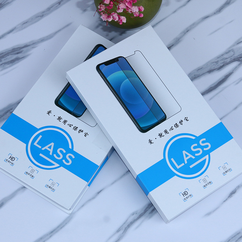 Phone Film Packaging Tempered Glass Packaging Box Screen Protector Packaging Wholesale E-commerce Tempered Film Packaging