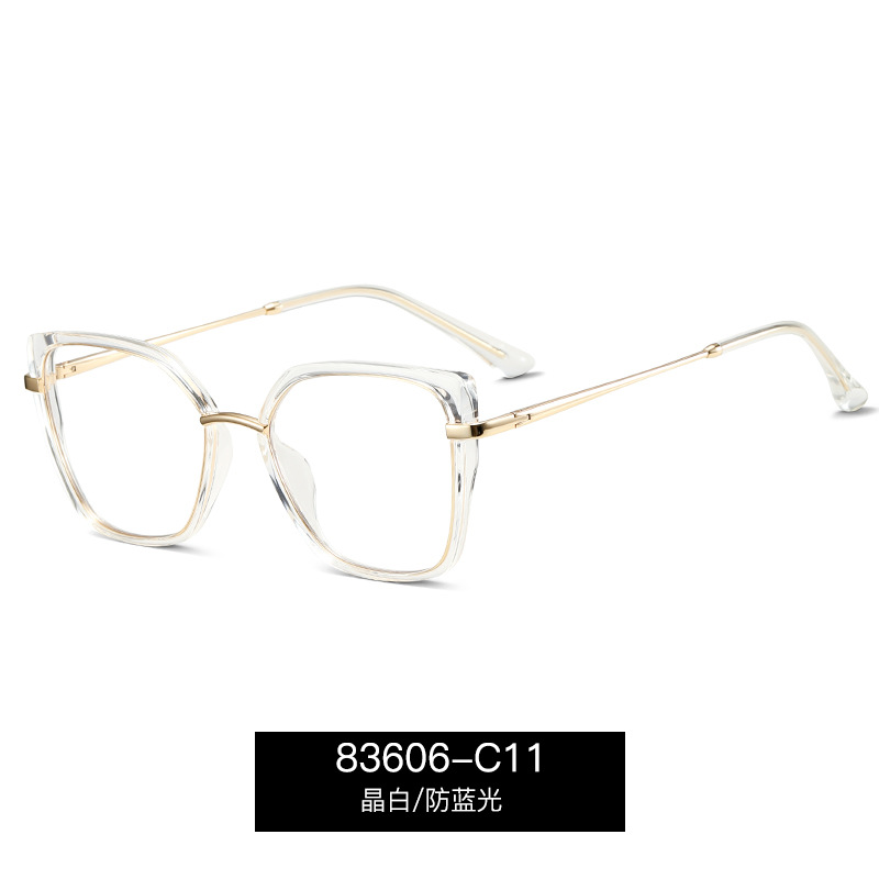 83606 nuevas gafas anti-luz azul damas simple ojos miopes con grados de moda marcos de gafas de color gradiente