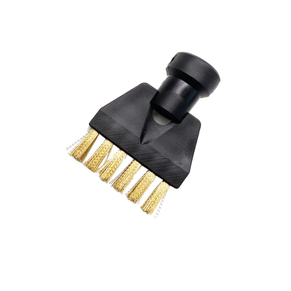 Adecuado para accesorios de vapor Karcher Kach, trapo, trapo, accesorios de vapor Karcher, cepillo redondo pequeño, cepillo de cobre