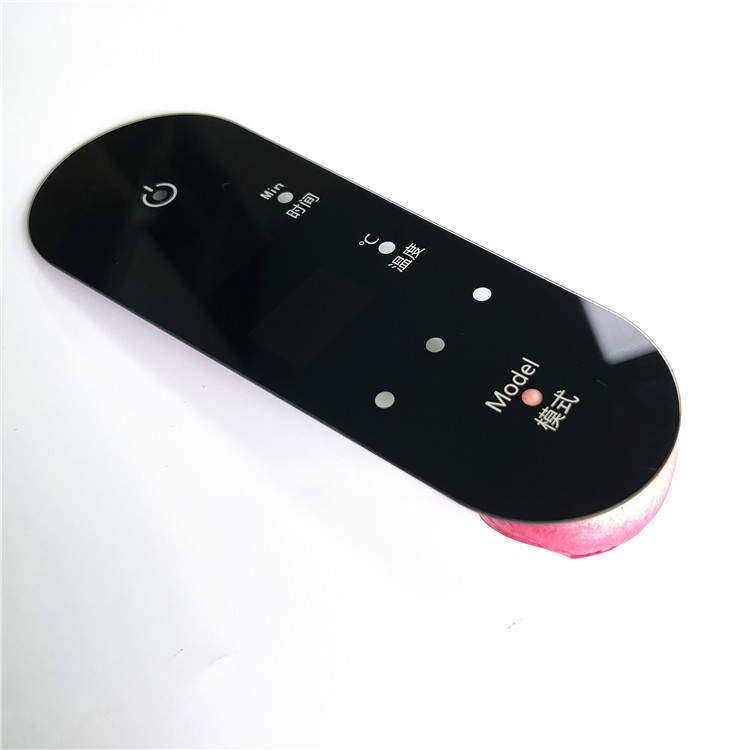 工厂专业加工钢化玻璃面板 各形状精雕丝印半透 磨边打孔钢化玻璃