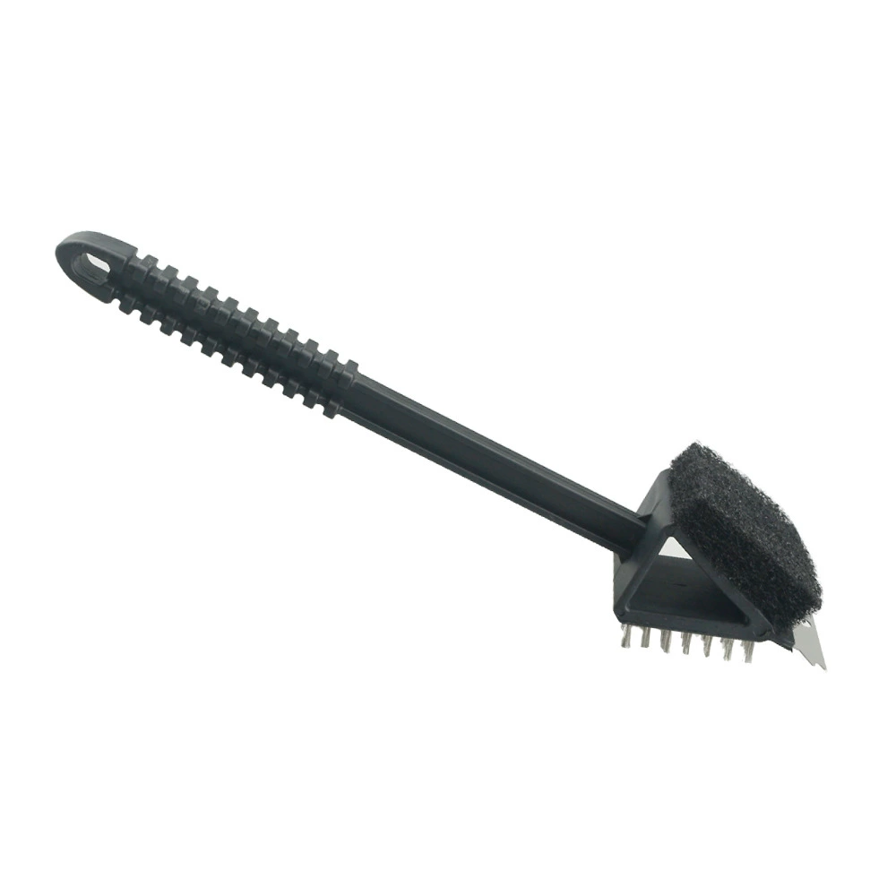 Steel wire, plastic handle, brush, 5inch, three in one