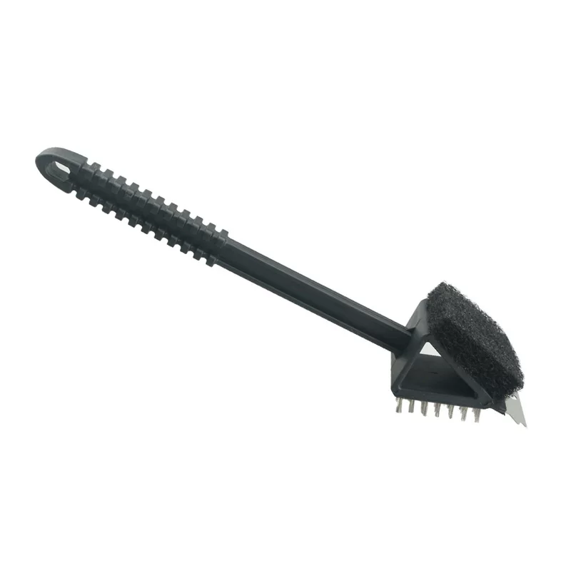 Steel wire, plastic handle, brush, 5inch, three in one