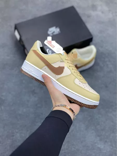 Putian Air Force One Af1 Men's and Women's Shoes, Thick-Soled Lightweight First-Layer Cowhide Series Sports Running Shoes